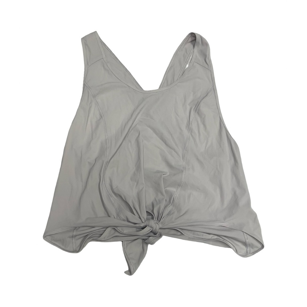 LULULEMON Sculpt Tank‎ Top Womens Size 2 White  Split Back Workout Gym Yoga
